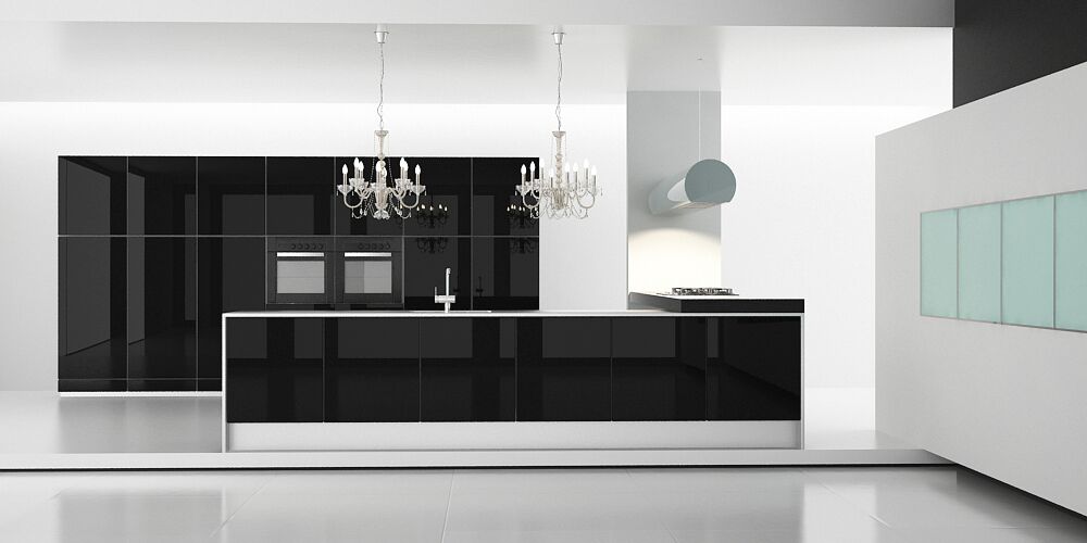Lioher unspecified-3 The Classic black and white Kitchen design  