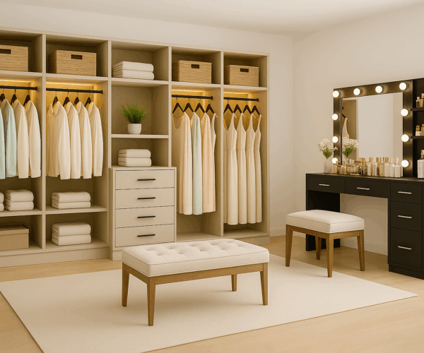 Lioher Elegantly-Designed-Walk-In-Closet-and-Vanity-600x500 Closets  